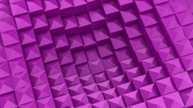 Kareler bir dalga oluşur. Soyut arka plan, 2 1, döngü, 4 k, oluşturulan 3d animasyon