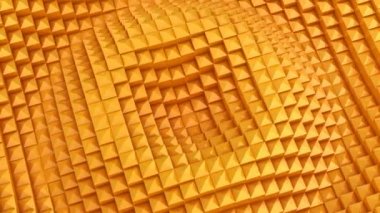 Kareler bir dalga oluşur. Soyut arka plan, 2 1, döngü, 4 k, oluşturulan 3d animasyon