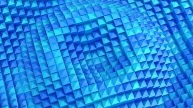 Kareler bir dalga oluşur. Soyut arka plan, 2 1, döngü, 4 k, oluşturulan 3d animasyon