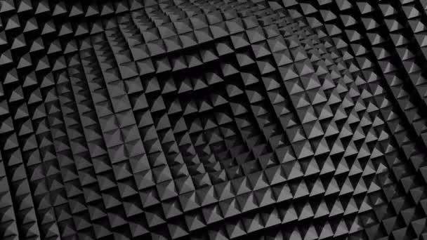 正方形には 波が形成されます 抽象的な背景 ループ で作成した アニメーション — ストック動画