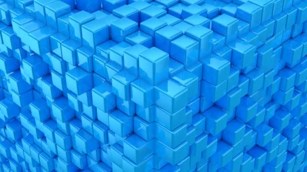 Коробки Утворюють Куб Абстрактний Фон Петля Створена Анімація — стокове відео