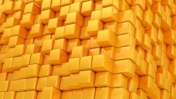 Коробки Образуют Куб Абстрактный Фон Loop Созданная Анимация — стоковое видео