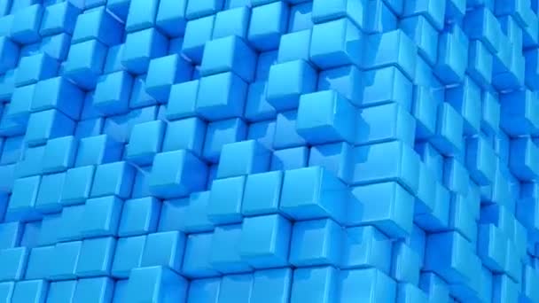 Boxes Form Cube Abstract Background Loop Created Animation — Stock Video