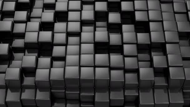 Коробки Утворюють Куб Абстрактний Фон Петля Створена Анімація — стокове відео