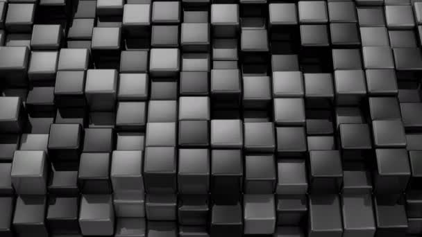 Boxes Form Cube Abstract Background Loop Created Animation — Stock Video