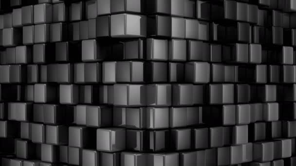 Boxes Form Cube Abstract Background Loop Created Animation — Stock Video