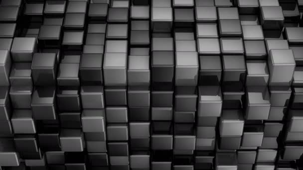 Boîtes Forme Cube Fond Abstrait Boucle Créé Animation — Video