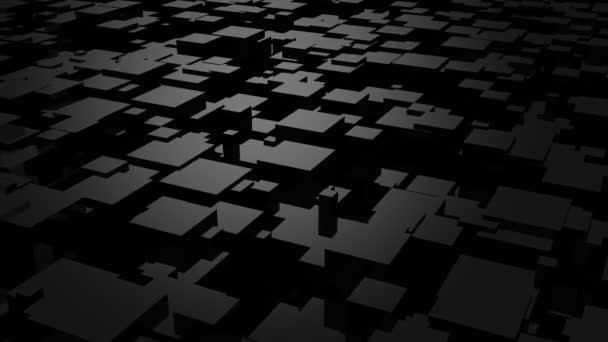 Contexte des boîtes. Fond abstrait, boucle 2 en 1, créé en 4K, animation 3d 