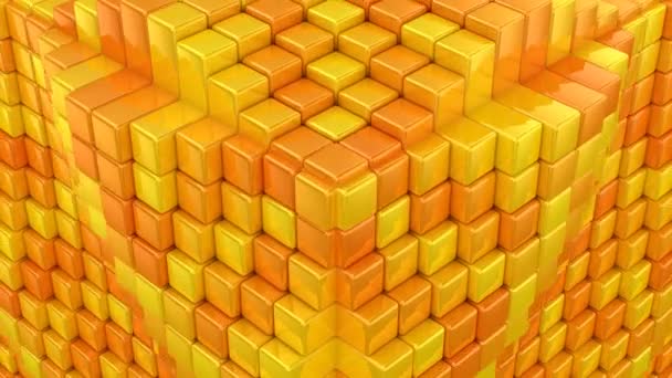 Коробки Образуют Куб Абстрактный Фон Loop Созданная Анимация — стоковое видео