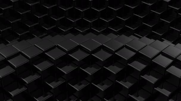 Boxes Formed Wave Abstract Background Loop Created Animation — Stock Video