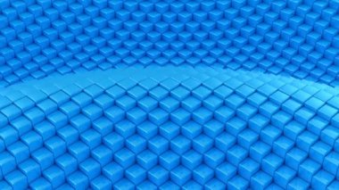 Kutuları bir dalga oluşur. Soyut arka plan, 2 1, döngü, 4 k, oluşturulan 3d animasyon