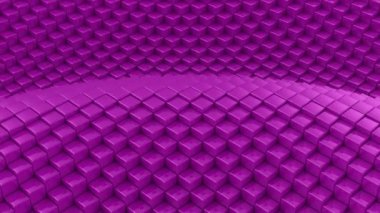 Kutuları bir dalga oluşur. Soyut arka plan, 2 1, döngü, 4 k, oluşturulan 3d animasyon