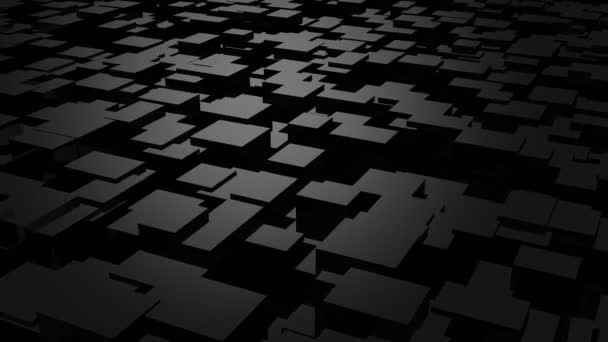 Contexte des boîtes. Fond abstrait, boucle 2 en 1, créé en 4K, animation 3d 