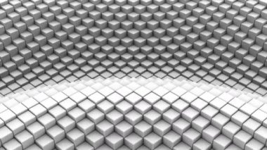 Kutuları bir dalga oluşur. Arka plan, loop, 4 k, oluşturulan 3d animasyon