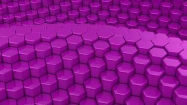 Altıgen yanarak bahislerin doğru bir dalga oluşur. Soyut arka plan, 2 1, döngü, 4 k, oluşturulan 3d animasyon