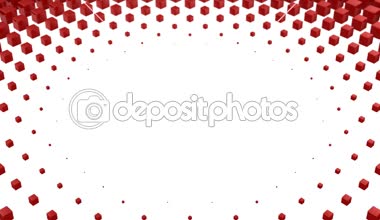 Kutuları bir dalga oluşur. Arka plan, 8 in 1, 4 k içinde oluşturulan, Alfa mat, 3d animasyon