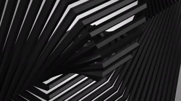 Background Rotating Hexagons Gray Background Alpha Matte Loop Created Animation — Αρχείο Βίντεο