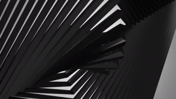 Background Rotating Squares Gray Background Alpha Matte Loop Created Animation — Stock Video