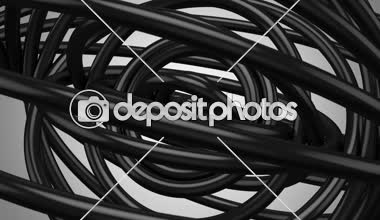 Dönen Yüzüklerin arka planı. Gri arka plan, 2 in 1, Alfa mat, döngü, 4k oluşturulan, 3D animasyon