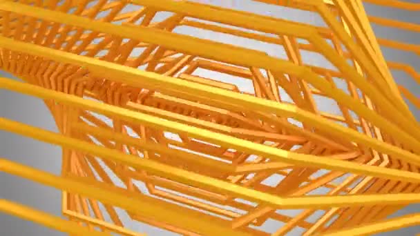 Contexte des hexagones rotatifs. Fond gris, 2 en 1, alpha mat, boucle, créé en 4K, animation 3d 