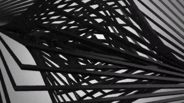 Dönen kareler arka plan. Gri arka plan, 2 in 1, Alfa mat, döngü, 4k oluşturulan, 3D animasyon