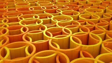 Çevrelerin arka planı. Soyut arka plan, 2 in 1, döngü, 4k oluşturulan, 3D animasyon