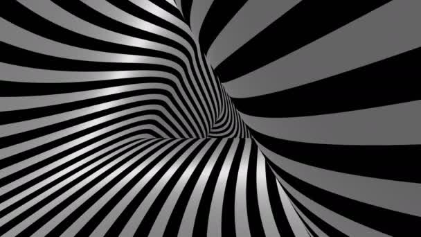 Déménagement dans le tunnel. Fond abstrait, boucle, créé en 4K, animation 3d