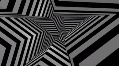 Tünelin içine giriyoruz. Soyut arkaplan, döngü, 4K, 3d animasyonda oluşturuldu