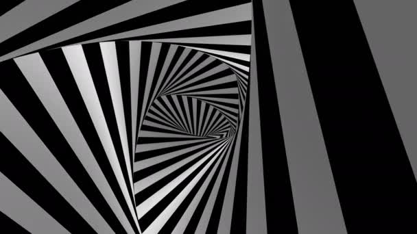 Moviéndose Dentro Del Túnel Fondo Abstracto Bucle Creado Animación — Vídeo de stock