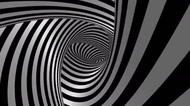 Déménagement dans le tunnel. Fond abstrait, boucle, créé en 4K, animation 3d