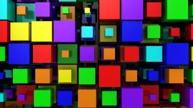 Kutularının arka plan. Arka plan, loop, 4 k, oluşturulan 3d animasyon