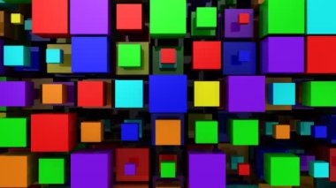 Kutularının arka plan. Arka plan, loop, 4 k, oluşturulan 3d animasyon