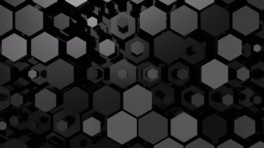 Altıgen yanarak bahislerin doğru arka plan. Soyut arka plan, 2 1, döngü, 4 k, oluşturulan 3d animasyon