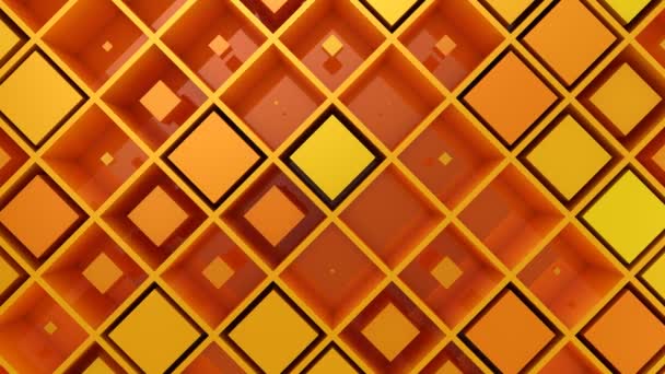 Contexte des boîtes. Fond abstrait, boucle 2 en 1, créé en 4K, animation 3d 