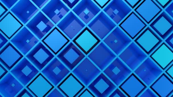 Contexte des boîtes. Fond abstrait, boucle 2 en 1, créé en 4K, animation 3d 