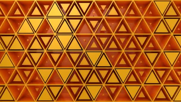 Arrière-plan de Triangles. Fond abstrait, boucle 2 en 1, créé en 4K, animation 3d 