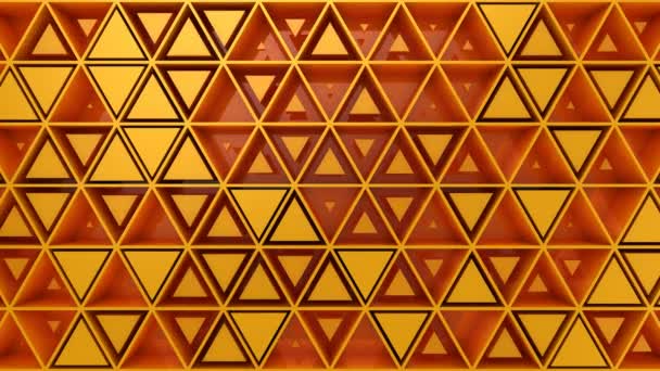 Arrière-plan de Triangles. Fond abstrait, boucle 2 en 1, créé en 4K, animation 3d 