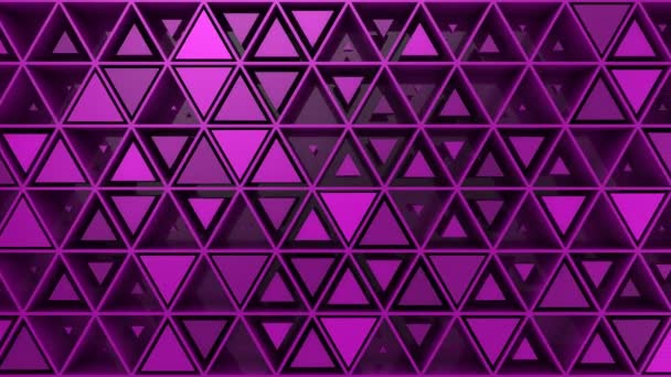 Arrière-plan de Triangles. Fond abstrait, boucle 2 en 1, créé en 4K, animation 3d 