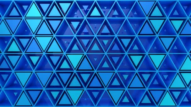 Arrière-plan de Triangles. Fond abstrait, boucle 2 en 1, créé en 4K, animation 3d 