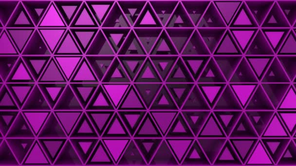 Arrière-plan de Triangles. Fond abstrait, boucle 2 en 1, créé en 4K, animation 3d 