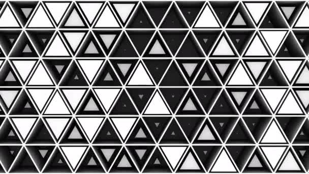 Arrière-plan de Triangles. Fond abstrait, boucle, créé en 4K, animation 3d 