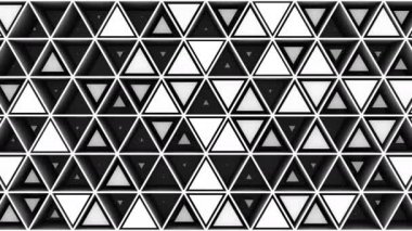 Üçgenlerin arka planı. Soyut arka plan, döngü, 4k, 3d animasyon oluşturulan