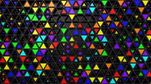 Arrière-plan de Triangles. Fond abstrait, boucle, créé en 4K, animation 3d 