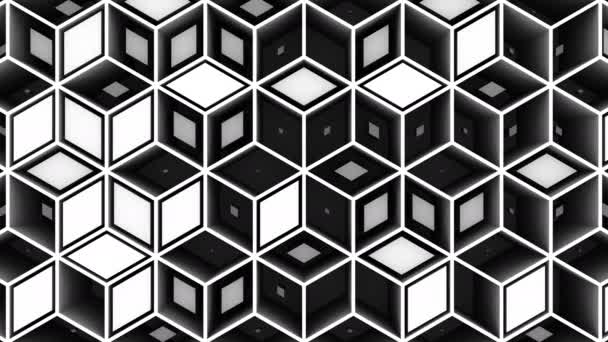 Achtergrond Van Rhombus Abstracte Achtergrond Lus Gemaakt Animatie — Stockvideo