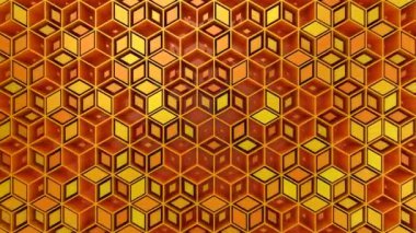 Rhombus'un arka planı. Soyut arka plan, 2'si 1,döngü, 4k, 3d animasyonda oluşturulmuş