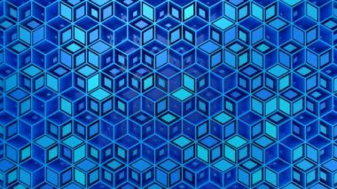 Rhombus'un arka planı. Soyut arka plan, 2'si 1,döngü, 4k, 3d animasyonda oluşturulmuş