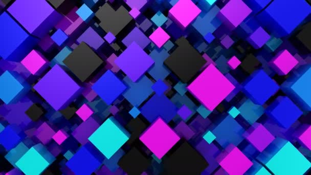 Background Boxes Abstract Background Loop Created Animation — Stock Video