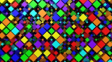 Kutularının arka plan. Arka plan, loop, 4 k, oluşturulan 3d animasyon