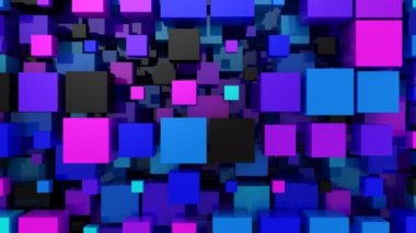 Kutularının arka plan. Arka plan, loop, 4 k, oluşturulan 3d animasyon