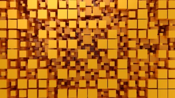 Contexte des boîtes. Fond abstrait, boucle 2 en 1, créé en 4K, animation 3d 